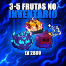 🔥〔💠🎸🍓〕3-5 FRUTAS MÍTICAS + GODHUMAN + LEVEL MAX + FRUTAS, ITENS E ESPADAS ALEATÓRIOS