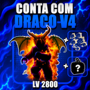 『 🐉 』DRACO V4 + 💪 GODHUMAN + 👑 MAX LEVEL + 🍎 CHANCE MÍTICA